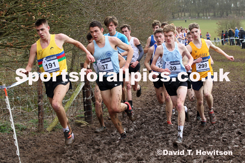 Mens under-20s, 2020 British Athletics Inter Counties Cross Country Champs., Prestwold Hall, Loughborough. Photo: David T. Hewitson/Sports for All Pics